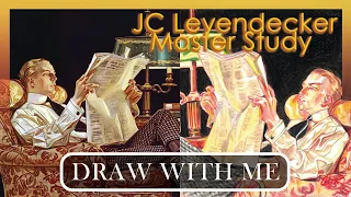 ✏️ Draw with me|📖J.C. Leyendecker MasterStudy| 【Sketchbook】