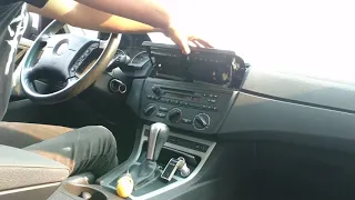 BMW X3 stereo removal