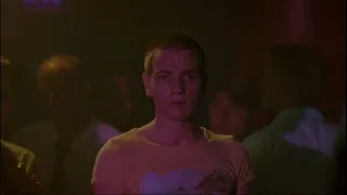 Trainspotting • 1996 • Mark Renton approaches Diane • Disco and taxi scene • Are you getting in?