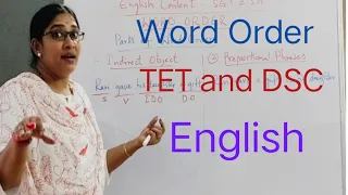 Word Order for TET and DSC