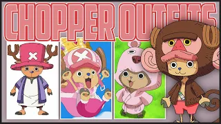 Evolution of TONY TONY CHOPPER OUTFITS - ONE PIECE