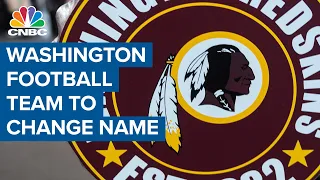 Washington NFL team 'Redskins' announces name change for 2020 season