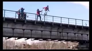 Роупджампинг / Прыжки с 25м моста / Rope jumping