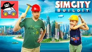 🔨 SIMCITY BUILDIT — как Илья и папа города будущего строили. Жестянка. Летсплей