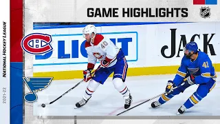 Canadiens @ Blues 12/11/21 | NHL Highlights