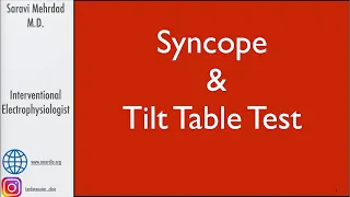 Syncope and Head Up Tilt Table Test