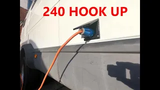 #8 Installing the 240 hook up and consumer unit in the camper van