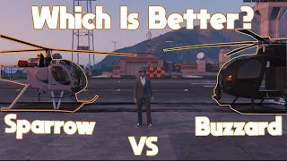 Is the Sparrow Better Than The Buzzard? | Gta Online