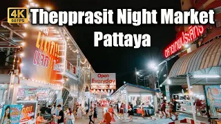 🇹🇭[4K] Thepprasit Night Market, Pattaya's largest and most popular night bazaar | July  2023