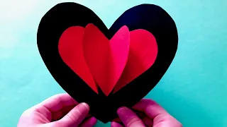 Как Сделать СЕРДЦЕ | 3D Открытка | Вырезаем СЕРДЕЧКО | Романтичный СЮРПРИЗ | Paper HEART