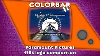 Paramount Pictures - 1986 logo comparison (multiple POVs)