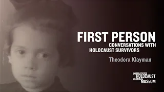 2021 First Person with Holocaust Survivor Theodora Klayman