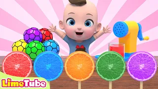 Magic Squishy Ball |Wheels On The Bus música colorida Learn Sing A Song! Infantil Nursery Rhymes