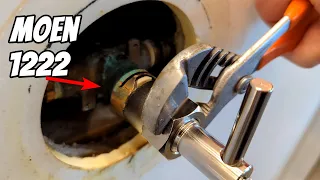 How to fix bad shower water pressure by replacing Moen 1222 valve cartridge