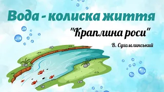 Вода - колиска життя💧 Казка "Краплина роси" В.Сухомлинського✨