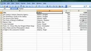 How to Use Microsoft Excel to Catalogue Books : Microsoft Office Software