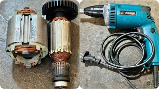 Makita Drywall ScrewdriverRev.MAK-6825 Rewind armature and field coil winding and repair