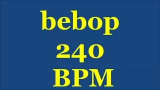 Drum Loops for Practice Bebop 240bpm