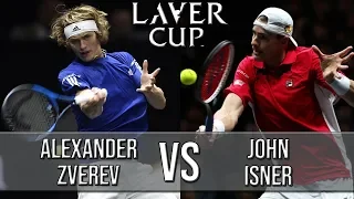 Alexander Zverev Vs John Isner - Laver Cup 2018 (Highlights HD)