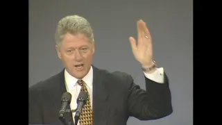 President Clinton at National Governors' Association Education Summit (1996)