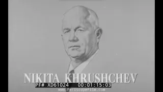 " BIOGRAPHY OF NIKITA KHRUSHCHEV "   1958-1964 LEADER OF THE SOVIET UNION  USSR  COLD WAR  XD61024