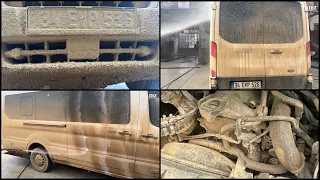 DIRTIEST VAN EVER! How to wash muddy Van? Detailing Deep Clean #asmr