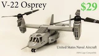 Lego V-22 Osprey Naval Aircraft Timelapse & Review