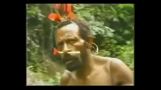 Papua New Guinea natives see white man for the first time part 1