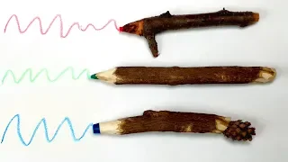 DIY Twig Crayons — Wonderful Crayons Craft Ideas