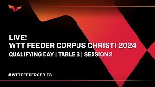 LIVE! | T3 | Qualifying Day | WTT Feeder Corpus Christi 2024 | Session 2