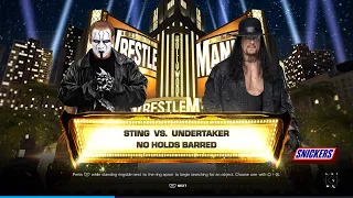 [WWE 2K24] 🦂 Sting 🦂 vs. 💀 Undertaker 💀 (No Holds Barred Match)