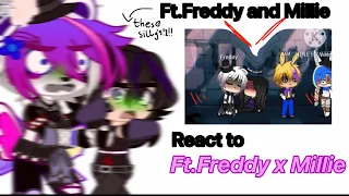 Funtime Freddy and Millie react to their nasty ship | fnaf fazbears frights | Gacha club |