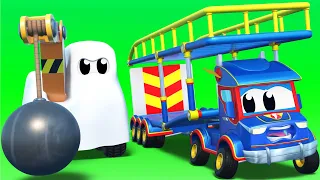 HALLOWEEN: Macaraua de demolari este o fantoma | Super Camion | Car City World App