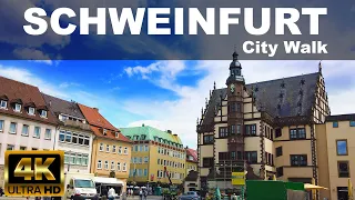 SCHWEINFURT | City Walking  | 4K UHD | ⛅ | 🇩🇪 | GERMANY
