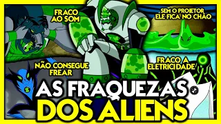 TOP 10 - FRAQUEZAS BIZARRAS DOS ALIENS EM BEN 10!!!