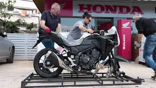 Unboxing new motorcycle HONDA NX500 2024