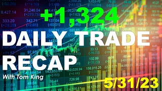 Options and Futures Trading Recap - May 31 2023 - GC and ES Strangles, MSFT and 6A Strangle