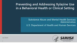 Preventing and Addressing Xylazine Use in a Behavioral Health Setting