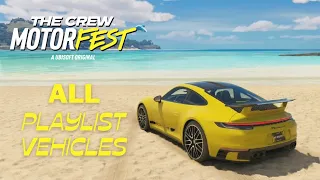 The Crew Motorfest All Playlist Reward Vehicles And Sounds - 1080p Max Settings