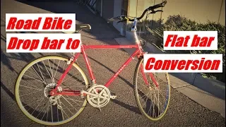 Fixer Upper: Vintage Road Bike Drop Bar to Flat Bar Conversion