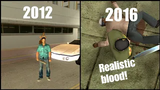 Evolution of Baseball Bat in GTA mobile games 2011-2016