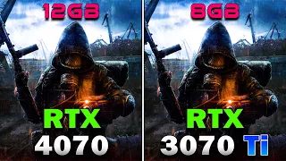 RTX 4070 12GB vs RTX 3070 Ti 8GB | PC Gameplay Tested