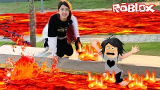 Roblox - DESAFIO O CHÃO É LAVA COM MINHA MÃE (The Floor is Lava) Luluca Games