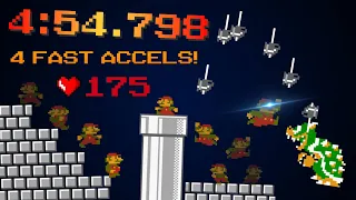 Super Mario Bros. Any% Speedrun in 4:54.798 *FWR*