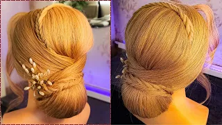 Simple & Quick Textured Low Bun.Very easy technique!Sleek low bun