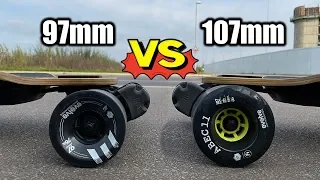 ABEC 11 107mm Wheels VS Evolve Boards 97mm wheels on GTR Bamboo review