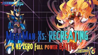 MegaMan X5: RECREATING X VS ZERO FULL POWER BATTLE