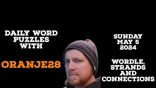 Oranje dons a toque for May 5 #wordle #connections #strands