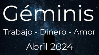 GÉMINIS TAROT LECTURA GENERAL TRABAJO DINERO Y AMOR ABRIL 2024