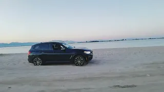 BMW X3 G01 M40IX A 2020 on the beach